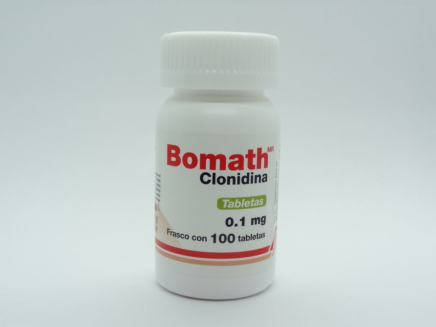 Bomath 0.3 Mg Con 100 Tabletas (Clonidina) Difarmer