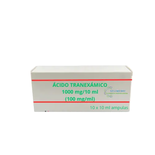 ACIDO TRANEXAMICO 1000 MG /10M  10 VIALES Bioveta
