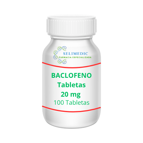 Baclofeno Tabletas 20 mg 100 tabletas