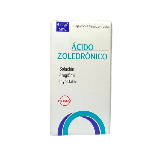 ACIDO ZOLEDRONICO 4 MG / 5 ML CAJA CON 1 FCO AMPULA