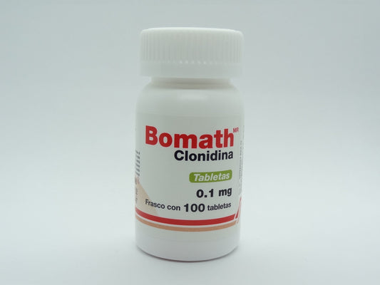 Bomath 0.3 Mg Con 100 Tabletas (Clonidina) Difarmer